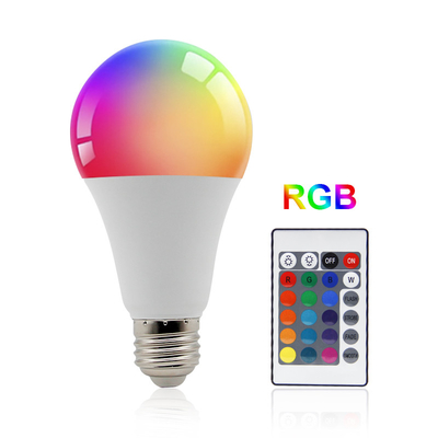 E27 E26 B22 9W สมาร์ท WIFI RGB LED หลอดไฟหรี่แสงได้วัสดุอลูมิเนียม
