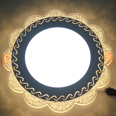 OEM ODM Flat Panel ไฟ LED RGB การออกแบบฟองดอกไม้แก้ว